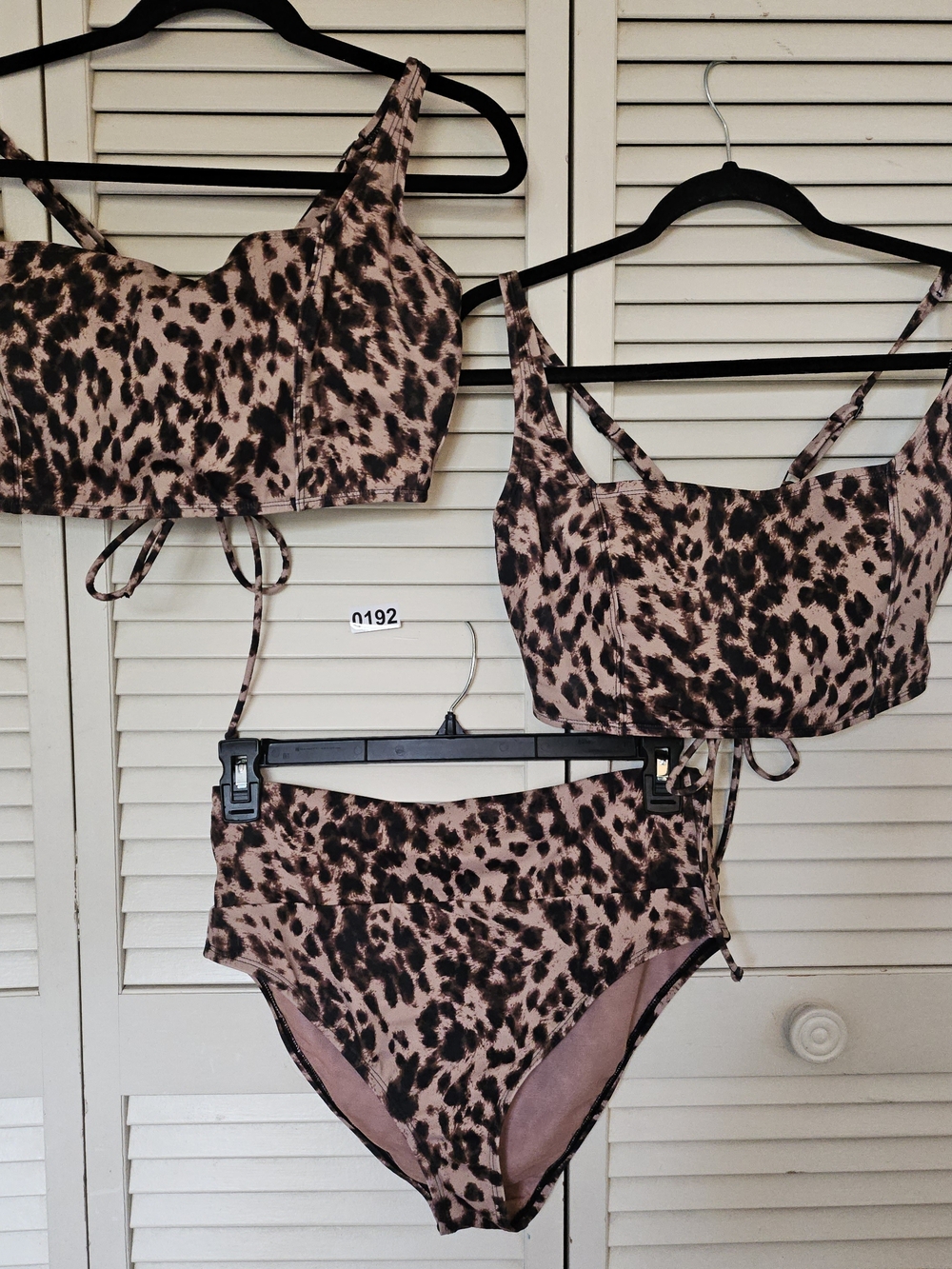 Leopard Print Two-Piece Bikini Set - XL 192